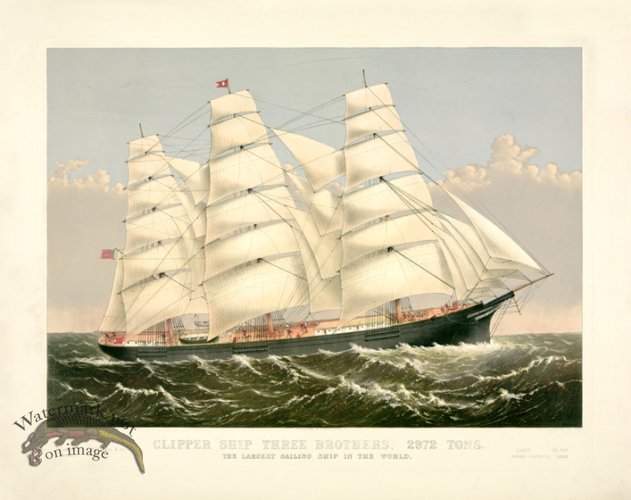 01 Clipper Ship Three Brothers