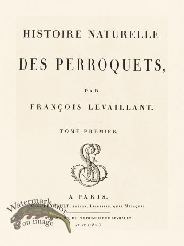 (image for) Barraband Parrot 999 Title Page