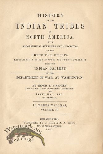 (image for) Title Page for McKenny & Hall Indians