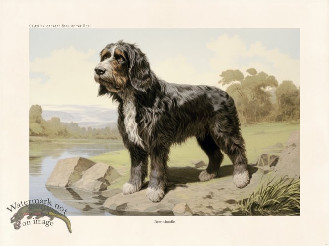 (image for) CFA Dog Bernedoodle 01