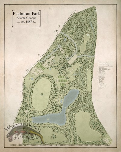 (image for) Piedmont Park Map