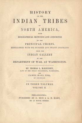 Title Page for McKenny & Hall Indians