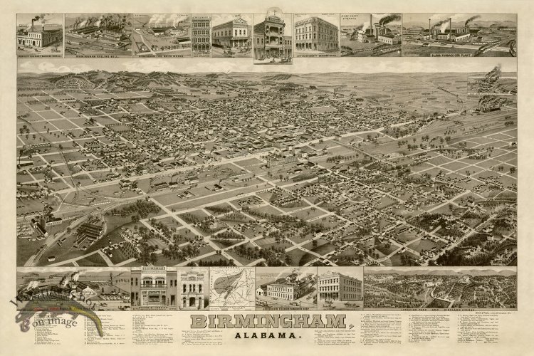 (image for) Birmingham Alabama 1885