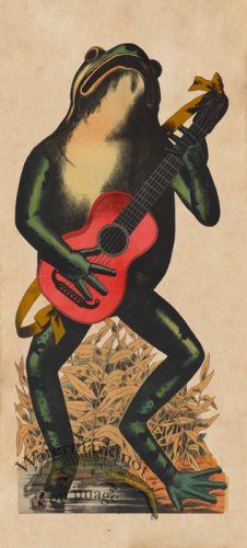(image for) Frog Playing Red Guitar