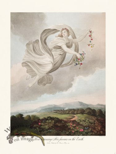 (image for) 01 Flora dispensing Her favours on the Earth.