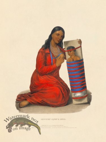 (image for) Chippeway squaw and child 2 IE