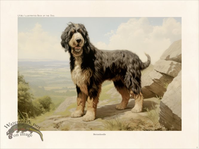 (image for) CFA Dog Bernedoodle 03