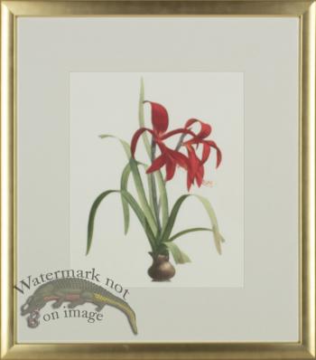 Bury Lillies in Gold Frame 05